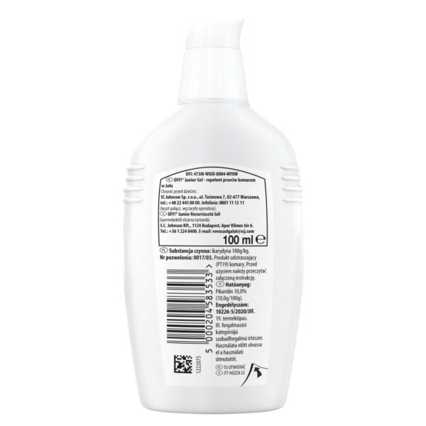 OFF Junior Insect Repellent Żel przeciwko komarom SC Johnson 100 ml