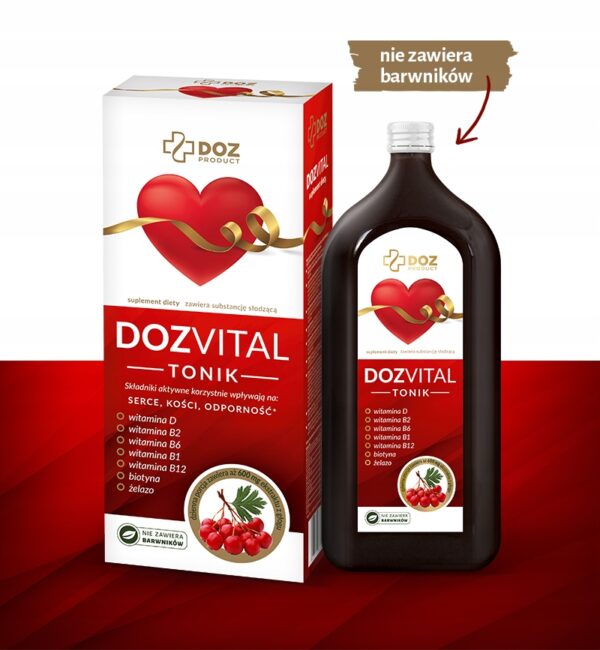 Suplement diety DOZ Product DOZVital płyn żelazo 1000 ml dla seniorów